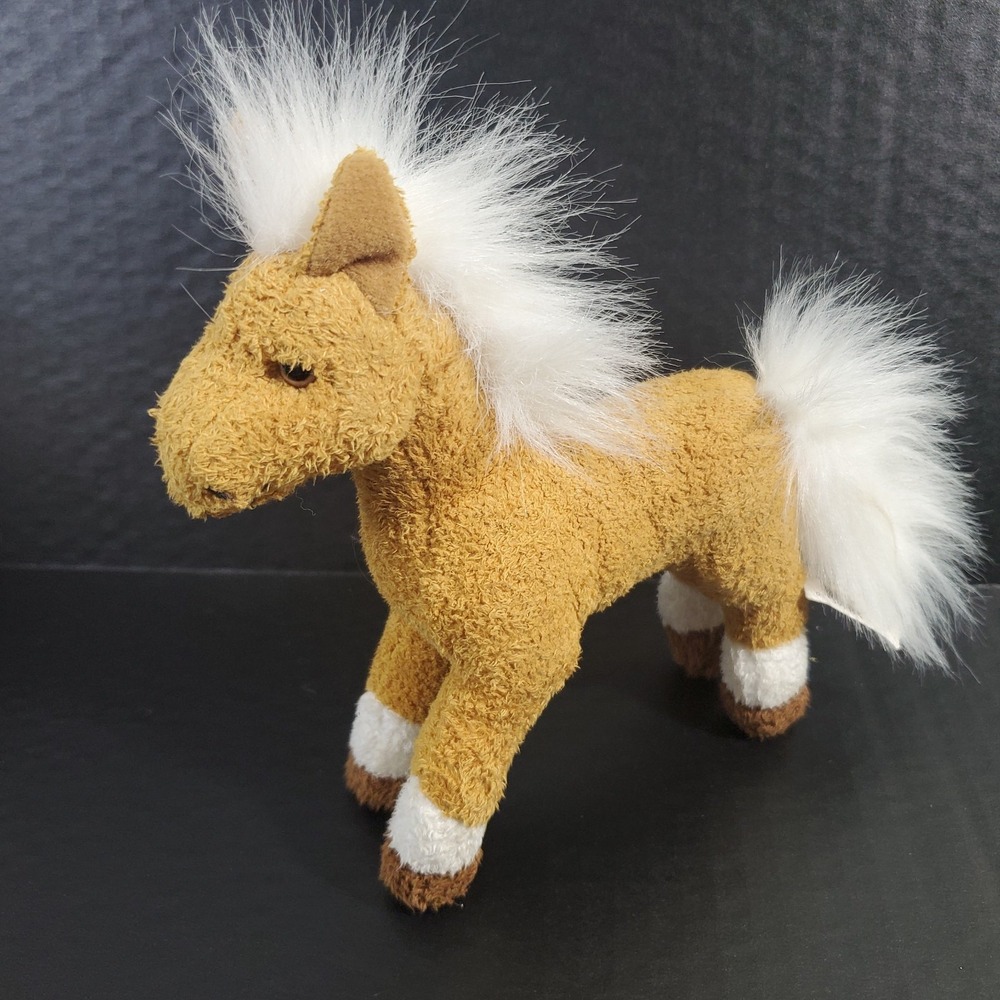 Russ Berrie Horse Pony Plush 6" Stuffed Animal Toy Tan Brown White 24247